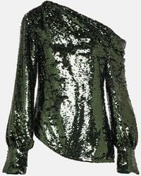 Jonathan Simkhai - Alice Sequined One-Shoulder Top - Lyst
