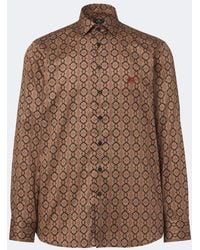 Etro - Camisa De Popelin De Algodon Estampada - Lyst