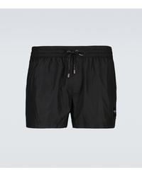 Dolce & Gabbana Technical Swim Shorts - Black