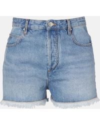 Isabel Marant - Lesia High-Rise Denim Shorts - Lyst