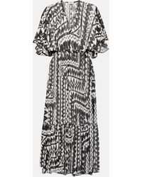 Eres - Rivage Printed Silk Maxi Dress - Lyst