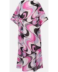 PUCCI - Onde Cotton Muslin Kaftan - Lyst