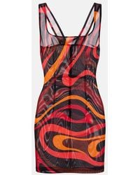 PUCCI - Marmo Draped Minidress - Lyst