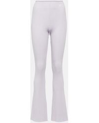 Courreges - Reedition Ribbed-Knit Flared Pants - Lyst