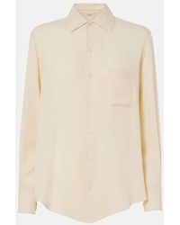 Loro Piana - Camisa Andre De Georgette De Seda - Lyst