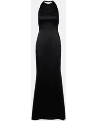 Givenchy - Satin-Crepe Halterneck Gown - Lyst