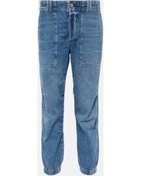 Citizens of Humanity - Agni Mid-rise Twill Tapered Pants - Lyst