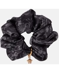 Versace - Barocco Satin Hair Tie - Lyst