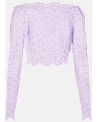Rabanne - Floral Lace Top - Lyst