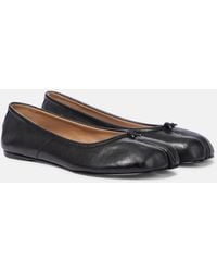Maison Margiela - Tabi Leather Ballet Flats - Lyst