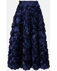 ROTATE BIRGER CHRISTENSEN - Gonna Midi Con Applicazioni Floreali - Lyst