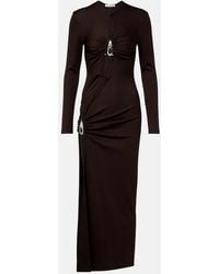 Christopher Esber - Cutout Ribbed-Knit Midi Dress - Lyst