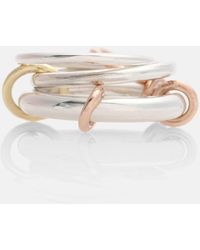 Spinelli Kilcollin - Orion Sterling Silver And 18k Gold Linked Rings - Lyst