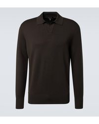 Loro Piana - Virgin Wool Polo Sweater - Lyst