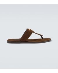 Tom Ford - Brighton Tf Suede Thong Sandals - Lyst