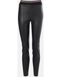 Brunello Cucinelli - Schmale Hose Aus Leder - Lyst