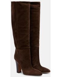 Paris Texas - Lavinia 100 Suede Knee-High Boots - Lyst