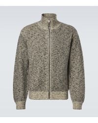 Jil Sander - Wool And Cotton Zip-Up Cardigan - Lyst