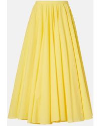 Jacquemus - Paysan Asymmetric Cotton-Blend Midi Skirt - Lyst