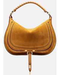 Chloé - Marcie Medium Suede Shoulder Bag - Lyst