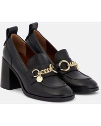 See By Chloé - Aryel Leather Loafer Pumps - Lyst