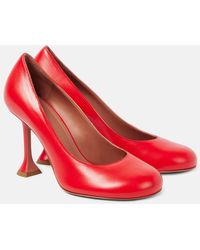 AMINA MUADDI - Escarpins Iris 95 En Cuir - Lyst