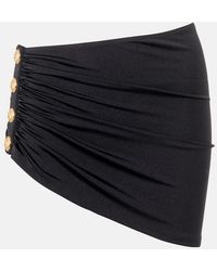 Balmain - Draped Embellished Beach Cover-Up - Lyst