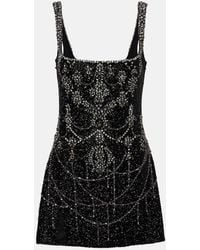 Clio Peppiatt - Chandelier Embellished Minidress - Lyst