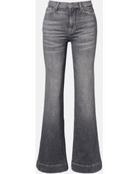 7 For All Mankind - Jeans Flared Modern Dojo De Tiro Alto - Lyst