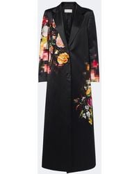 Dries Van Noten - Floral Cotton And Silk Satin Coat - Lyst