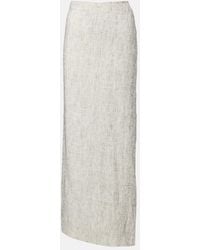 The Row - Blum Linen And Silk Maxi Skirt - Lyst