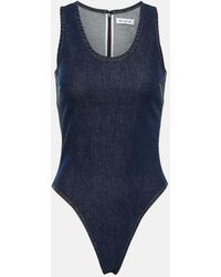 Alaïa - Cotton-Blend Bodysuit - Lyst