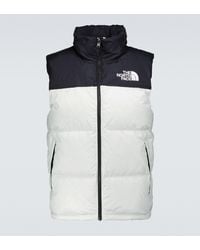 black and white mens north face jacket