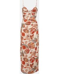 Sir. The Label - Noemi Floral Linen Maxi Dress - Lyst