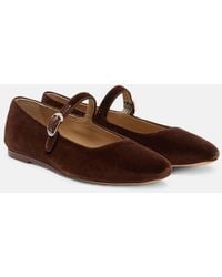 Le Monde Beryl - Velvet Mary Jane Flats - Lyst