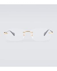 Gucci - 125Th Street Rectangular Glasses - Lyst