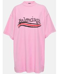 Balenciaga - Tshirt Con Logo - Lyst