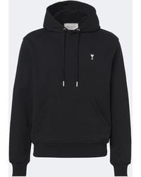 Ami Paris - Ami De Cour Cotton Jersey Hoodie - Lyst