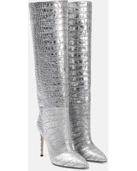 Paris Texas - Snake-effect Leather Knee-high Boots - Lyst