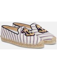 Christian Louboutin - Espadrillas Loudmer in canvas a righe - Lyst