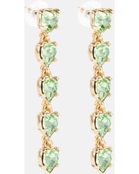 Oscar de la Renta - Crystal-embellished Drop Earrings - Lyst