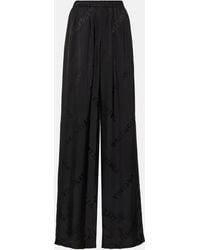 Balenciaga - Pants In Black Viscose - Lyst
