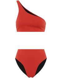 Haight Bikini Perlin aus Crêpe - Orange