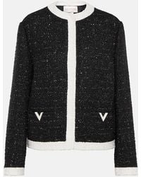 Valentino - Jacke aus Tweed - Lyst