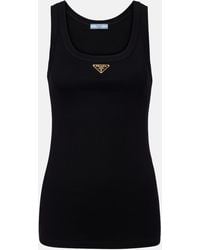 Prada - Triangle Tank Top - Lyst