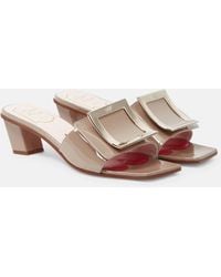 Roger Vivier - Love Vivier Patent Leather Sandals - Lyst