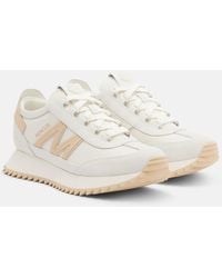 Moncler - Pacey2 Suede-Trimmed Sneakers - Lyst