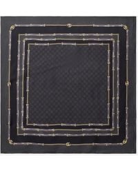 Gucci - Panuelo De Sarga De Seda Con Gg - Lyst