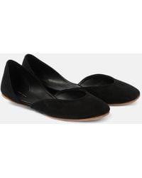 The Row - Ballerines Gemma En Daim - Lyst