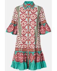 La DoubleJ - Choux Printed Cotton Poplin Shirt Dress - Lyst